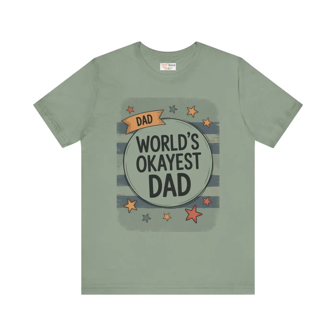 Worlds Okayest Dad Tee – Soft Cotton Unisex - Dipaliz
