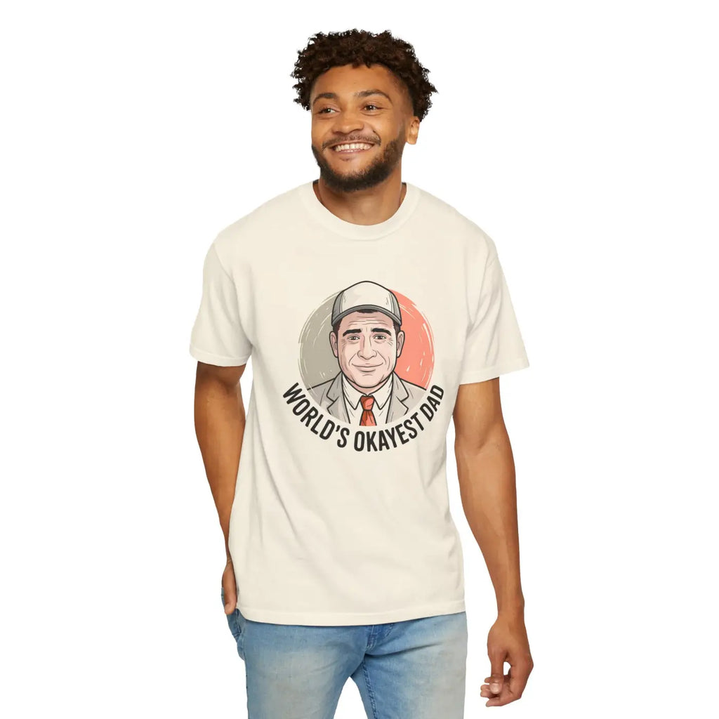 Worlds Okayest Dad Funny Dad Tee – Soft Cotton - Dipaliz