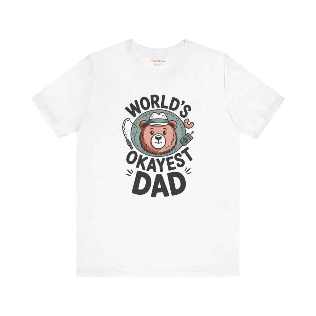 Okayest Dad Tee – Cotton Funny Dad Shirt - Dipaliz