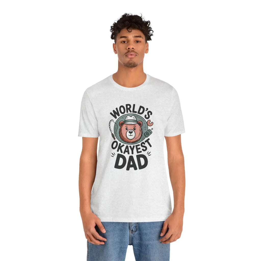 Okayest Dad Tee – Cotton Funny Dad Shirt - Dipaliz