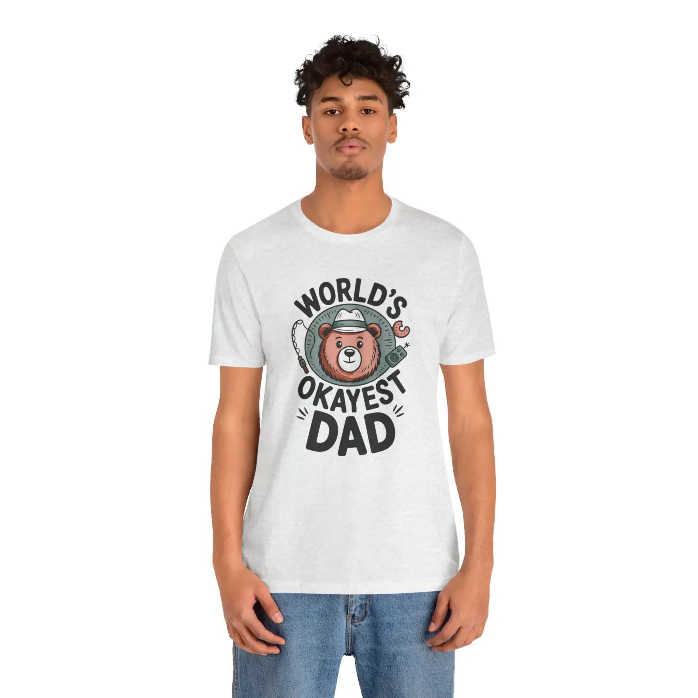 Okayest Dad Tee – Cotton Funny Dad Shirt - Dipaliz