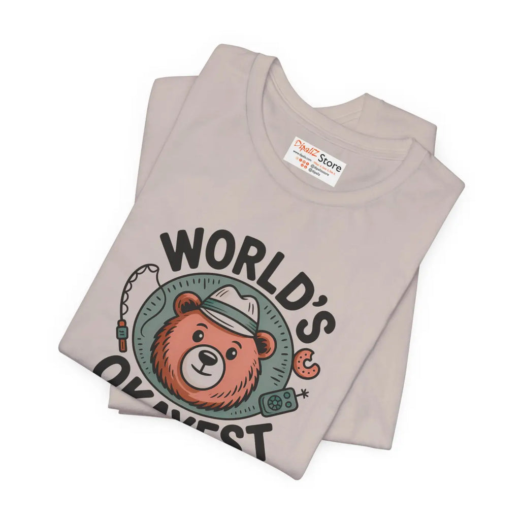 Okayest Dad Tee – Cotton Funny Dad Shirt - Dipaliz