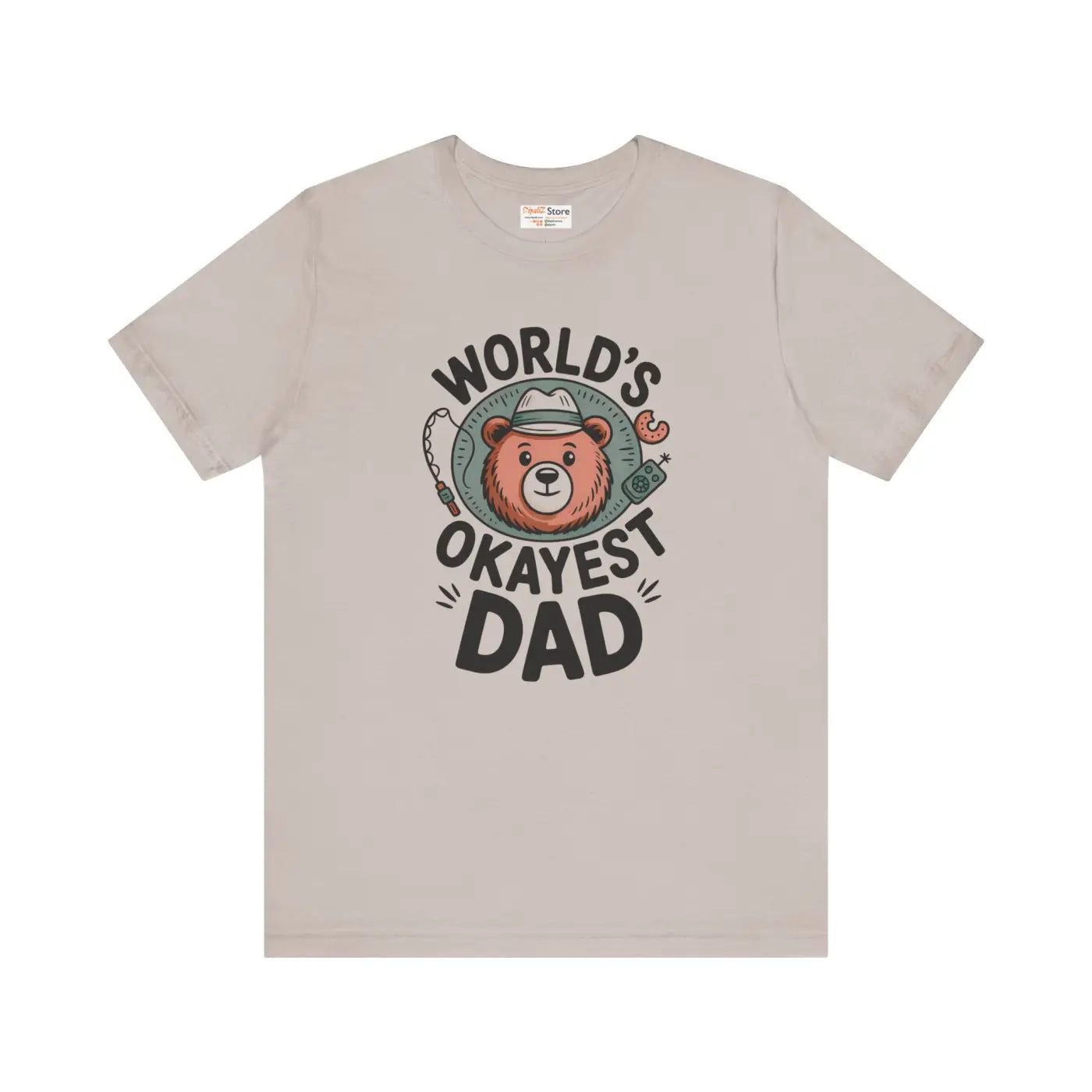 Okayest Dad Tee – Cotton Funny Dad Shirt - Dipaliz