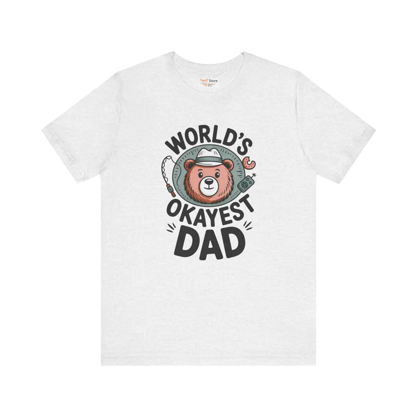 Okayest Dad Tee – Cotton Funny Dad Shirt - Dipaliz